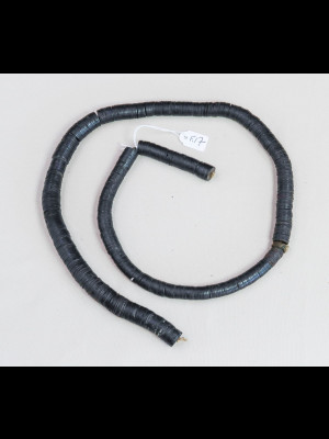 African coconut shell heishi disk beads 12-15mm