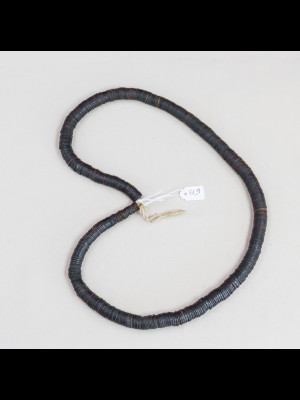 African coconut shell heishi disk beads 10-14mm