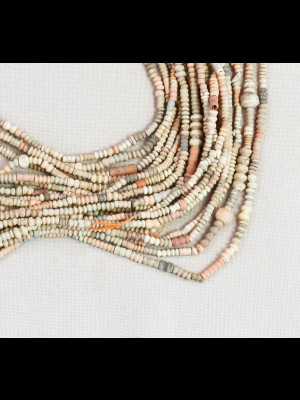 10 strands of terracotta beads called "de Djenné"