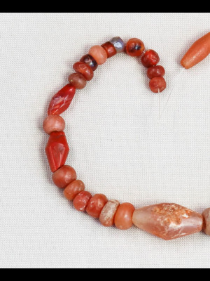 34 stone beads from Mali