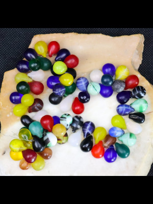 75 Bohemian glass trade beads (Bohemian wedding beads)