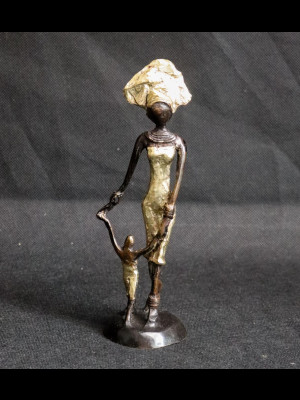 Woman with a child (bronze)