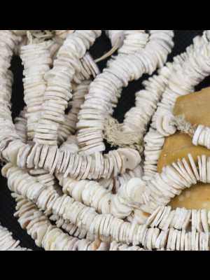 Clam shell beads