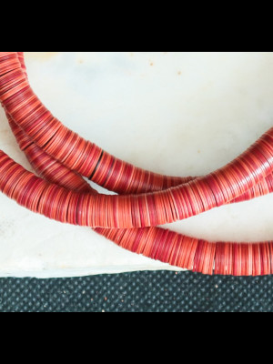 African bakelite heishi disk beads 7.7mm
