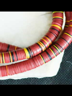 African bakelite heishi disk beads 8mm