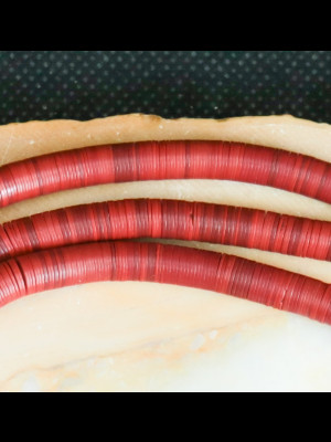 African bakelite heishi disk beads 5.5mm