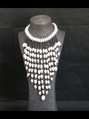 Necklace in cowry shells