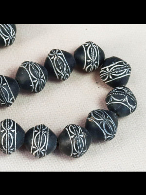 30 terra cotta beads (Mali)
