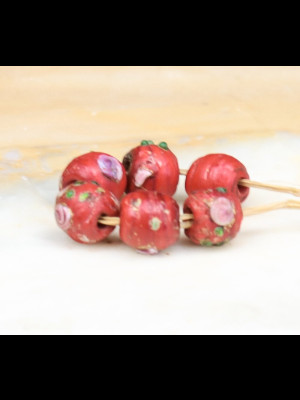 Set of 6 matched Venetian trade beads