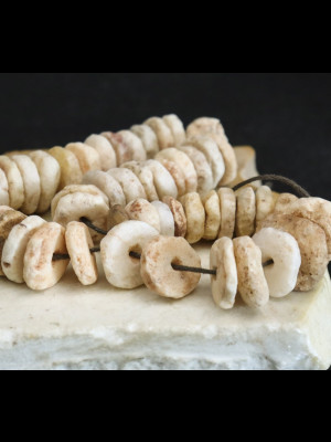 53 ancient quartz beads