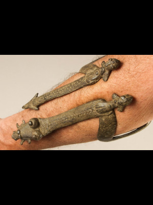Gan arm bracelet in bronze (Burkina Faso)