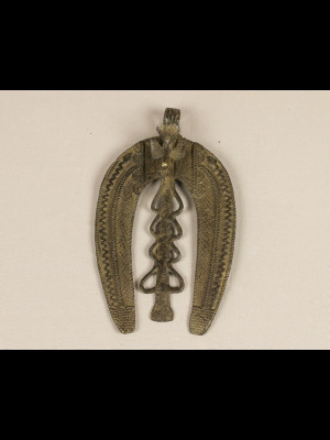 Large pendant in bronze (Burkina Faso)