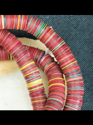 African bakelite heishi disk beads 15mm