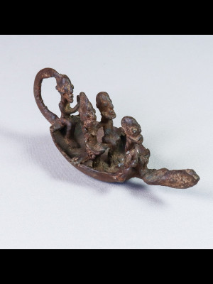 Dogon pirogue (Bronze from Mali)