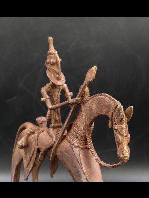 Dogon horse rider in bronze (Mali)