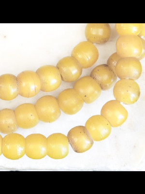 Strand of 92 Bohemian glass trade beads