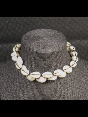 Necklace in cowry shells