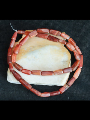 36 carnelian beads 