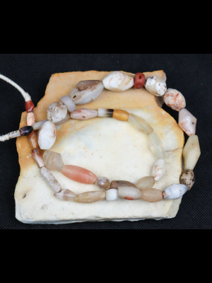 Antique stone beads