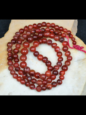 100 round carnelian beads
