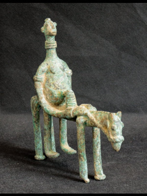Dogon horse rider in bronze (Mali)