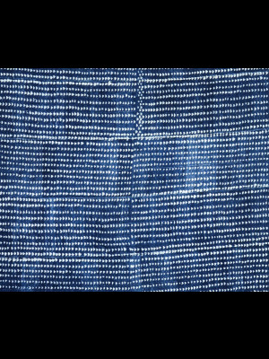 Old indigo tie-dye cotton fabric from Dogon country (Mali)