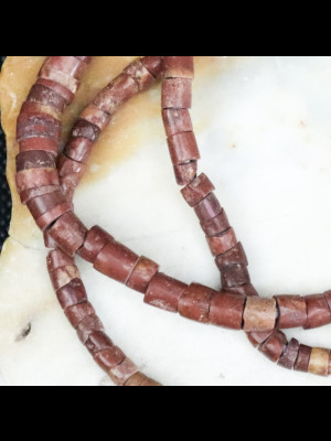 Strand of old African bauxite beads