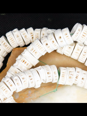 Strand of 202 fish bone beads