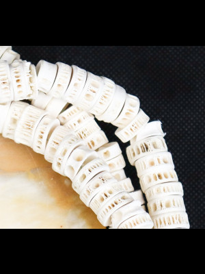 Strand of 144 fish bone beads