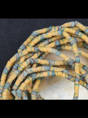 6 strands of glass beads from Ghana