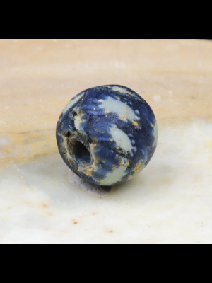 Rare ancient Jatim mosaïc glass bead