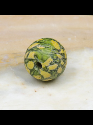 Rare ancient Jatim mosaïc glass bead