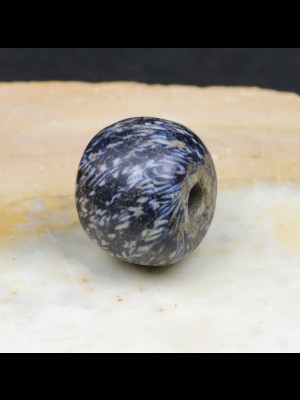 Rare ancient Jatim mosaïc glass bead