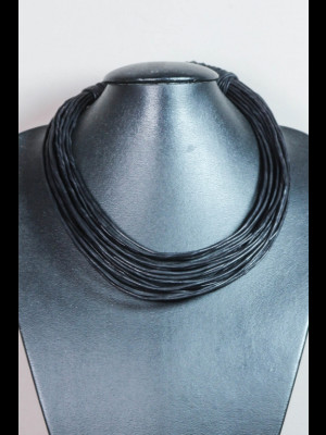 Necklace 22 leather threads