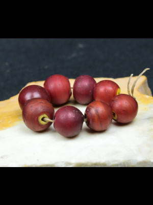 8 Venetian trade beads “Cornaline d’Aleppo”