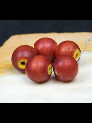 5 Venetian trade beads “Cornaline d’Aleppo”