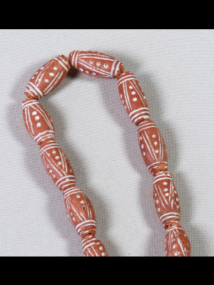28 terra cotta beads from Mali