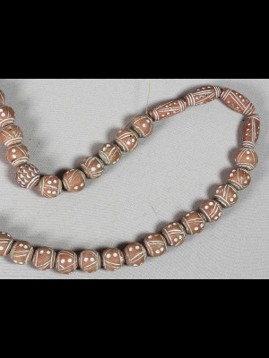 40 terra cotta beads from Mali