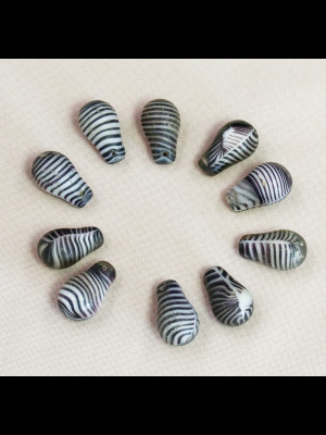 10 Bohemian wedding glass trade beads