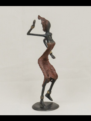 African dancing woman (bronze)