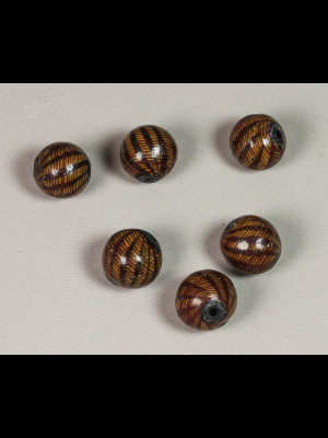 6 terra cotta beads