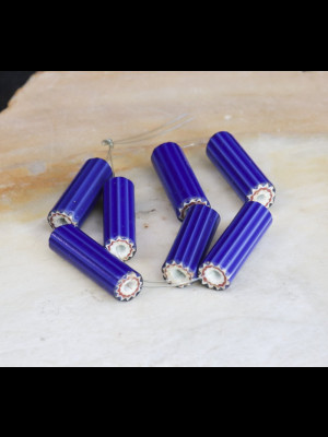 Set of 7 4 layer trade chevron beads