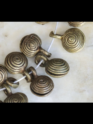 31 "grelot" brass beads
