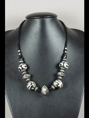 Necklace with bone beads