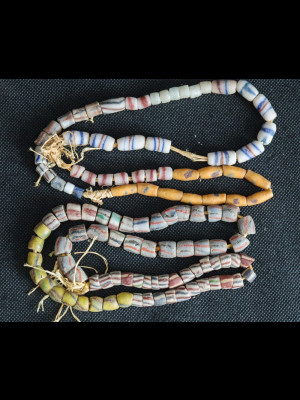 115 glass beads from Ghana