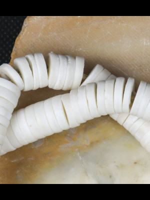 Strand of 117 African bone beads 
