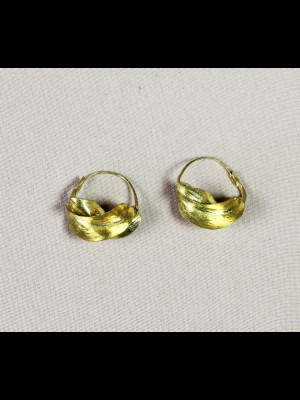 Traditional Fulani earrings in brass