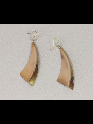 Earrings in brass