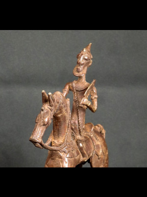 Dogon horse rider in bronze (Mali)