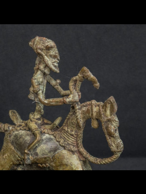 Dogon horse rider in bronze (Mali)